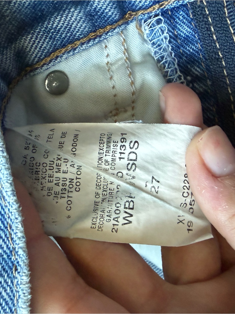Wrangler Light Blue High-Waist Denim Cutoff Shorts - Picture 3 of 5